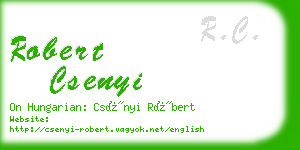 robert csenyi business card